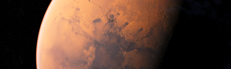 3d rendered illustration of the mars