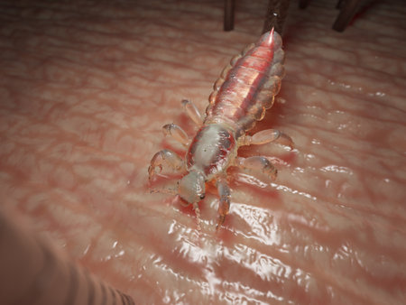 3d rendered illustration of a head louse