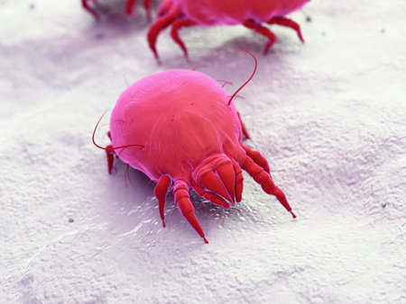 3d rendered illustration of a house dust mite