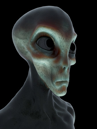 3d rendered illustration of an alien