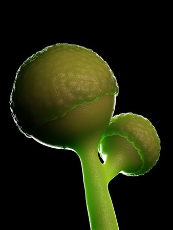 3d rendered illustration of the mold - rhizopus