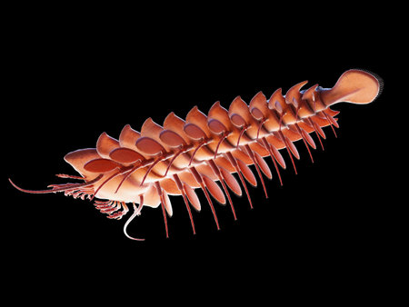 3d rendered illustration of a pre-historic marine creature - sanctocarisの写真素材