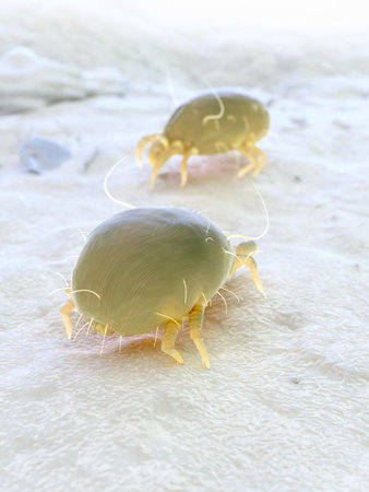 3d rendered illustration of a house dust mite