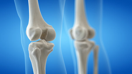 3d rendered medically accurate illustration of the knee bones