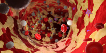 3d rendered medically accurate illustration of a fatty artery