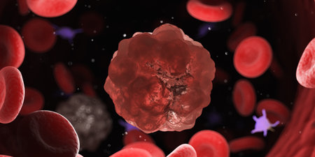 3d rendered medically accurate illustration of a cancer cell