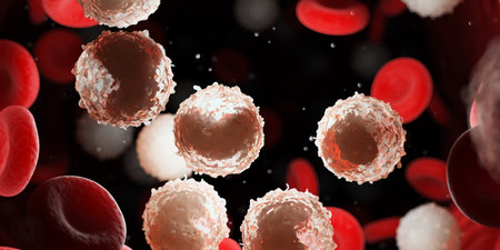 3d rendered medically accurate illustration of too many white blood cells due to leukemia