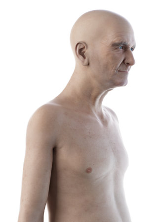 3d rendered medically accurate illustration of an old mansの写真素材