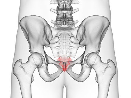 3d rendered medically accurate illustration of the coccyxの写真素材