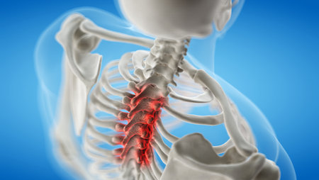 3d rendered medically accurate illustration of an arthritic thoracic spine