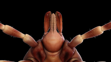3d rendered illustration of a hyalomma tickの写真素材