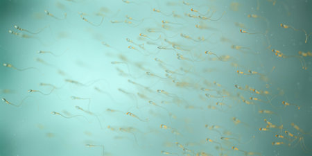 3d rendered illustration of human sperm