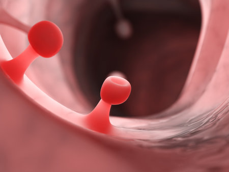 3d rendered medically accurate illustration of colon polypsの写真素材