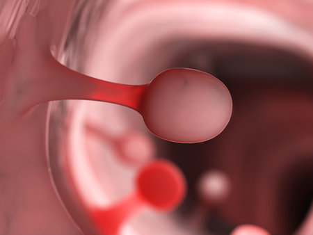3d rendered medically accurate illustration of colon polypsの写真素材