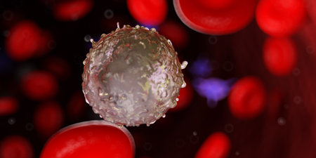 3d rendered medically accurate illustration of a white blood cell