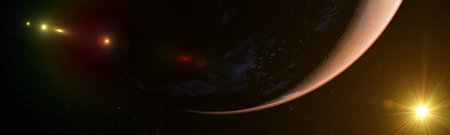 3d rendered illustration of the mars