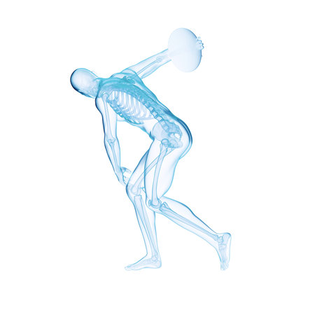 3d rendered illustration of a discus thrower