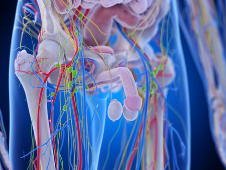 3d rendered medically accurate illustration of the pelvic anatomyの写真素材