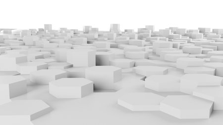 3d rendered illustration of an abstract patternの写真素材