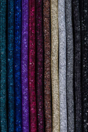 Colorful bracelets filled with the crystals closeupの写真素材