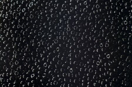 Black beadsの写真素材