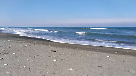 Black Sea Open Air Sun Sea Blue Cloudlessの写真素材