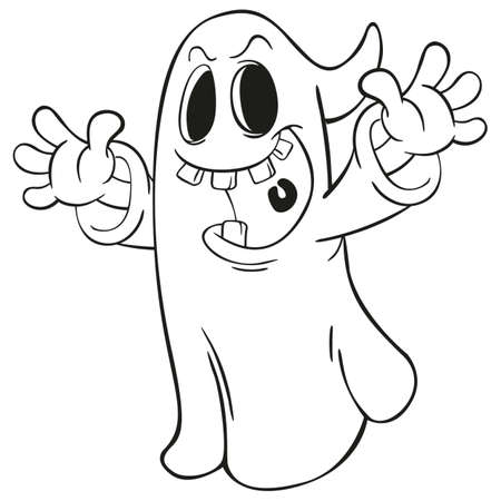 halloween and ghostのイラスト素材