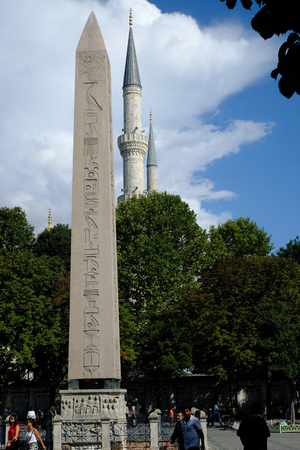 Dikilitas in sultanahmet squareのeditorial素材