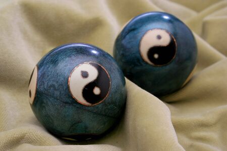 A pair of stress ballsの写真素材