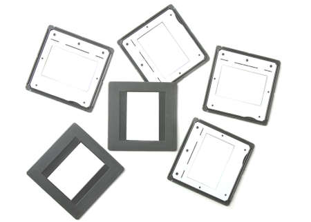 Empty slide mounts, from my photography seriesの写真素材