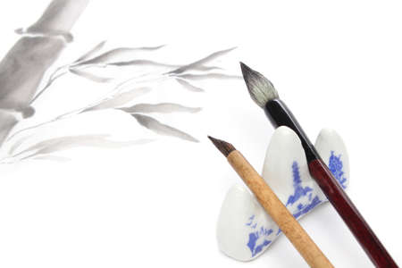 Japanese painting elements for sumieの写真素材