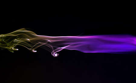 Abstract colorful background made with real smoke