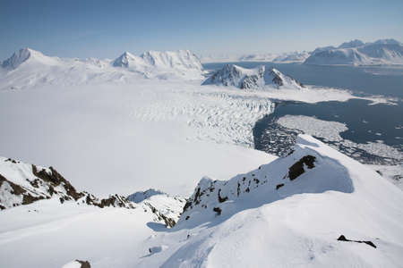 Mountain Arctic glaciers