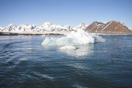 Arctic summer landscape - Spitsbergenの写真素材