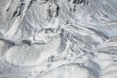 Glacier moraine is any glacially formed accumulation of unconsolidated glacial debris (soil and rock) which can occur in currently glaciated and formerly glaciated regionsの写真素材