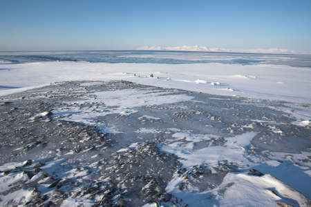 Arctic landscape - frozen tundra