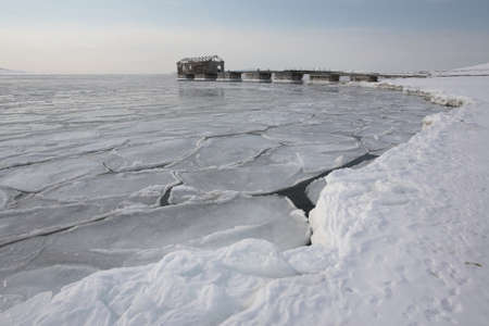 Abandoned Russian Arctic village, Colesbukta - Spitsbergen, Svalbardの写真素材