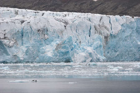 Arctic winter landscape - glacier - Spitsbergen, Svalbard