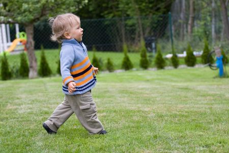 Young boy (one year old)の写真素材