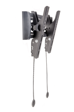 Black bracket for TV on a white background isolationの写真素材