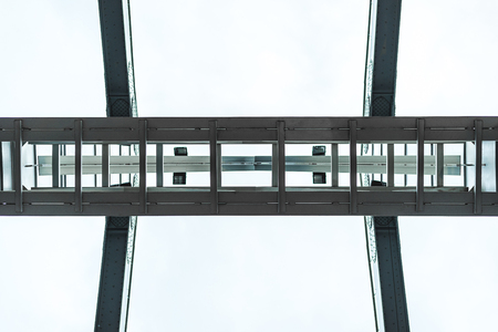 metal parts of the bridgeの写真素材