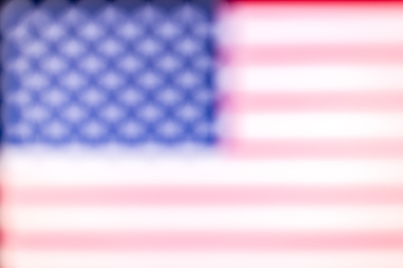 flag of america in defocusの写真素材