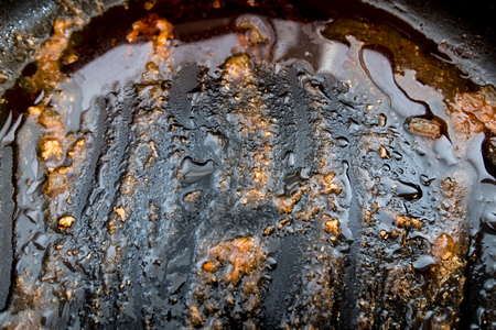 dirty frying panの写真素材