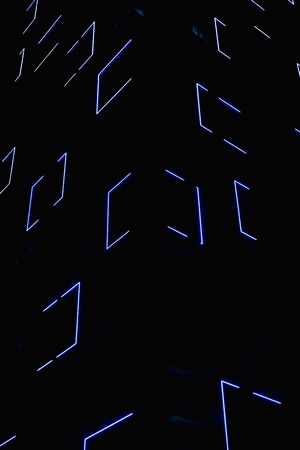 geometric shapes on a blackの写真素材