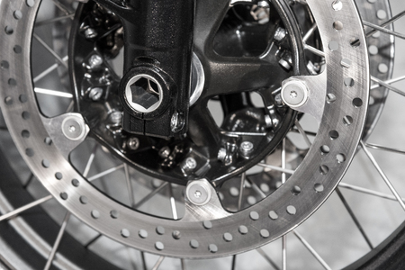 full frame motorcycle wheelの写真素材