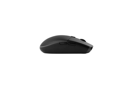 Computer mouse on a white background. Wireless computer mouse close-up isolated on a white background.の写真素材