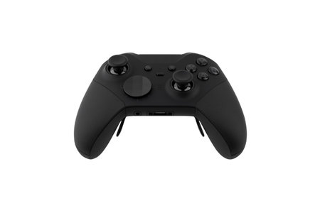 Joystick on a white background. Gamepad closeup isolated on white background.の写真素材
