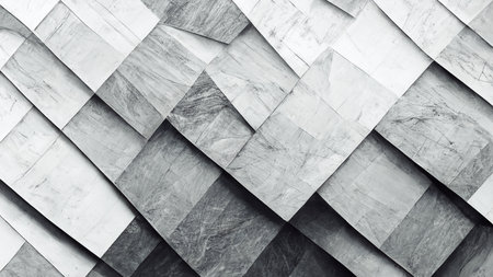 Abstract White and Gray Background. Abstract White Pattern. Squares Texture Wallpaper.の写真素材