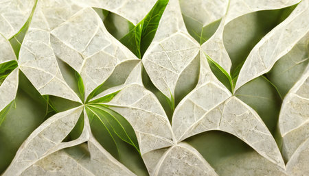 Minimal abstract background. Green and white colored.の写真素材