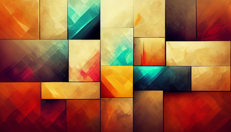 Abstract colorful squares background. geometric wallpaper.